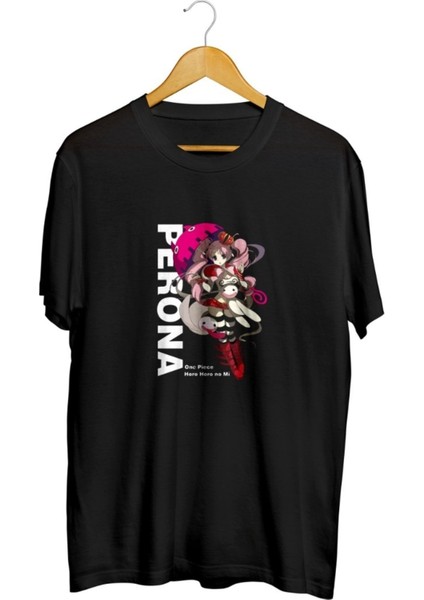 Perona One Piece Anime Chibi Anime Baskılı Unisex Tişört