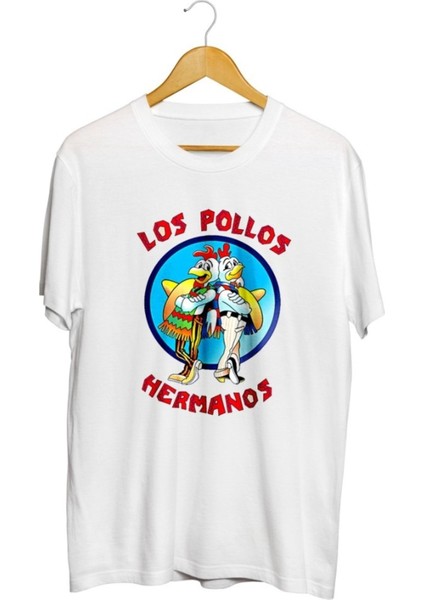 Los Pollos Hermanos Breaking Bad Baskılı Unisex Tişört