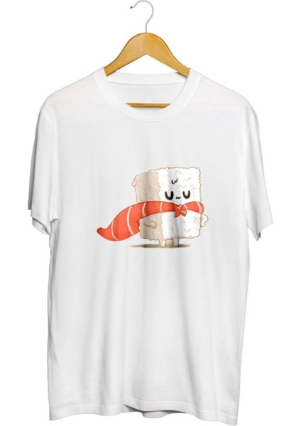 Superman Sushi Baskılı Unisex Tişört