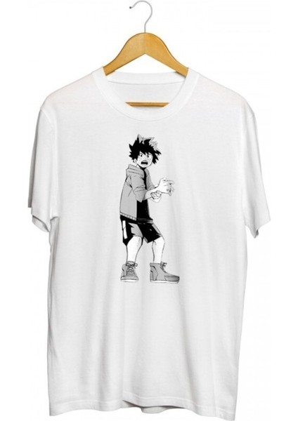 Izuku Sticker Baskılı Unisex Tişört