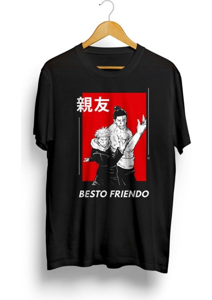 Besto Friendo - Itadori And Todo Pose | Jujutsu No Kaisen Active Anime Tişört
