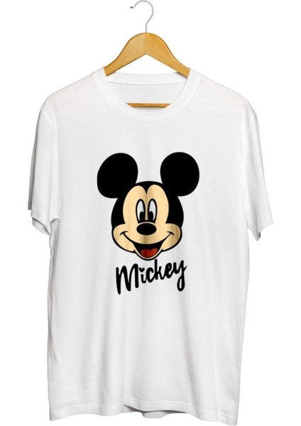 Mickey Mouse Baskılı Unisex Tişört