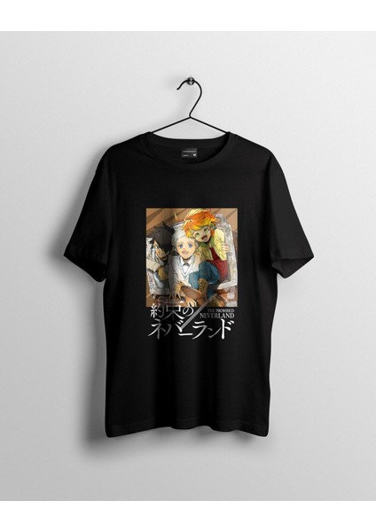 The Promised Neverland Baskılı Anime Tişört