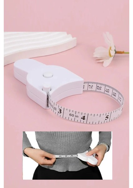 Çok Amaçlı Ölçüm Cetveli 150 Cm, Bel, Kalça, Göğüs, Bacak Ölçüm Aracı