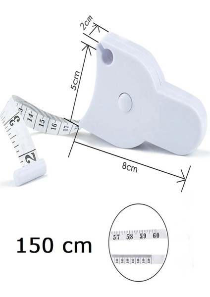 Çok Amaçlı Ölçüm Cetveli 150 Cm, Bel, Kalça, Göğüs, Bacak Ölçüm Aracı modelleri