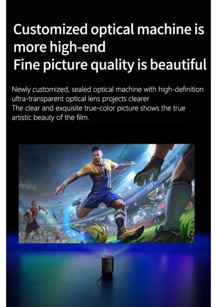 Taşınabilir Android Projeksiyon Cihazı, 1080P, 5g Wi-Fi, Bluetooth, Ev Sineması modelleri