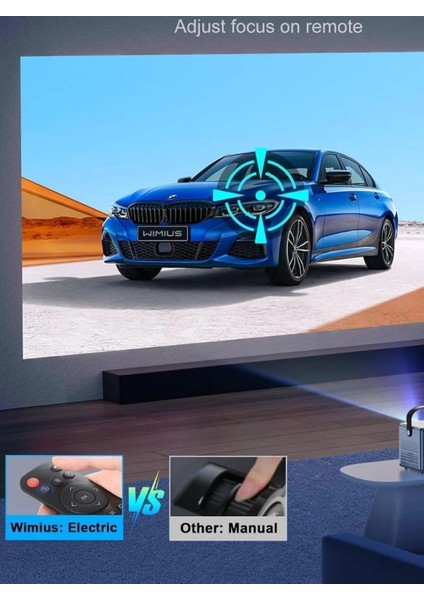 Taşınabilir Android Projeksiyon Cihazı, 1080P, 5g Wi-Fi, Bluetooth, Ev Sineması fırsatları