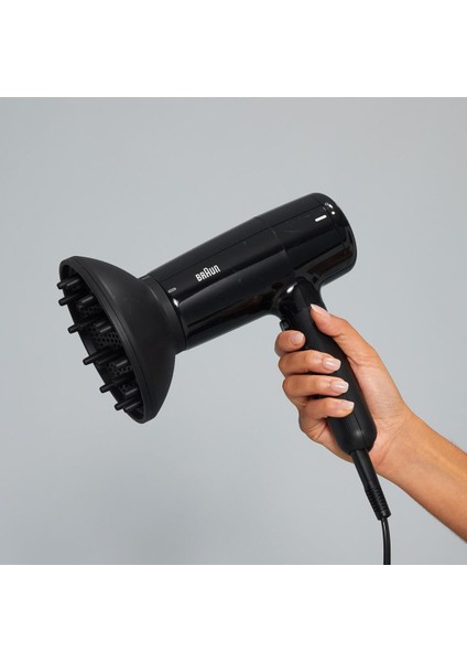 Iontec Difüzörlü Saç Kurutma Makinesi, 2 Başlıklı, 2200W Siyah fırsatları