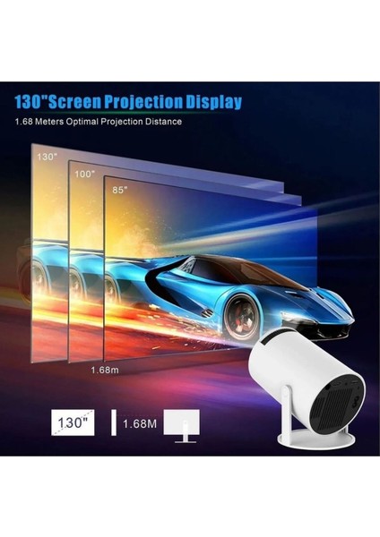 Yüksek Çözünürlüklü Taşınabilir Projektör Beyaz, Eğlence ve Sunumlar Için Ideal fiyatları
