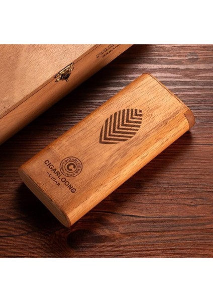 Sedir Ağacı Humidor, 3 Parmak Kapasiteli Taşınabilir Puro Kutusu modelleri