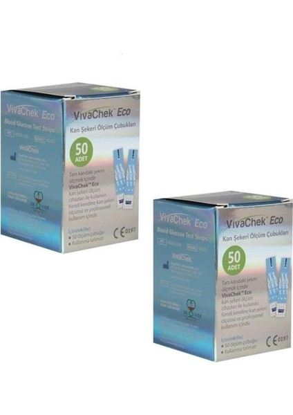 Eco Strip Şeker Ölçüm Çubuğu 100 Adet, Hızlı ve Güvenilir Ölçüm Seti