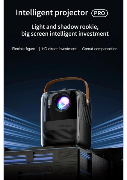 Hd Ayaklı Taşınabilir Projektör, 1 GB Ram, 32 GB Hafıza, Android Işlemci, Siyah fiyatları