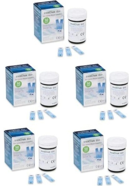 Sağlıklı Yaşam Için 250 Adet Ölçüm Çubuğu, 5 Kutu Paket Halinde