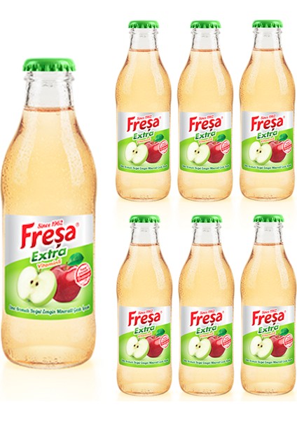 Extra Elma Aromalı Gazlı İçecek 200 ml x 6 Adet