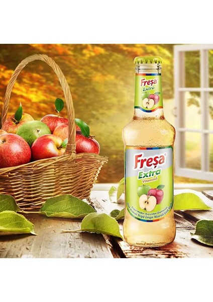 Extra Elma Aromalı Gazlı İçecek 200 ml x 6 Adet fırsatları