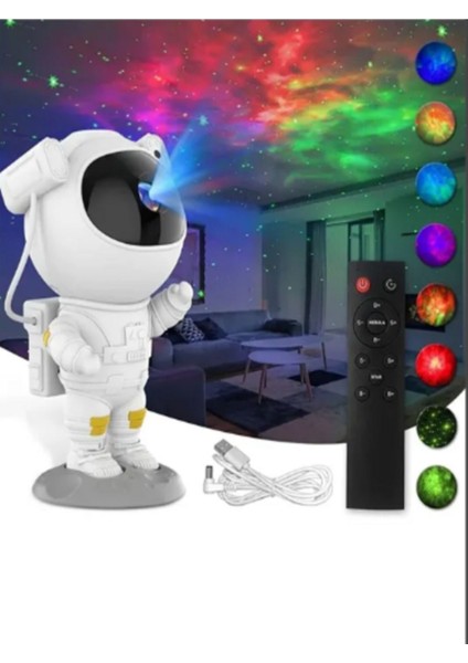 Beyaz Astronot Galaksi Projeksiyon Lambası, Büyülü Uzay Atmosferi Için Ideal Seçim