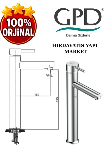 Espina MSL70 Set Üstü Lavabo Bataryası modelleri