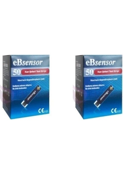 Şeker Ölçüm Çubuğu 50 Adet x 2 Kutu, Güvenilir ve Kullanışlı Ölçüm Seti