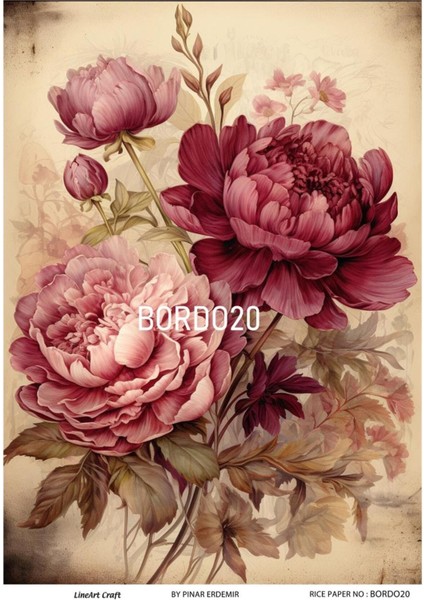 Pirinç Dekopaj BORDO20