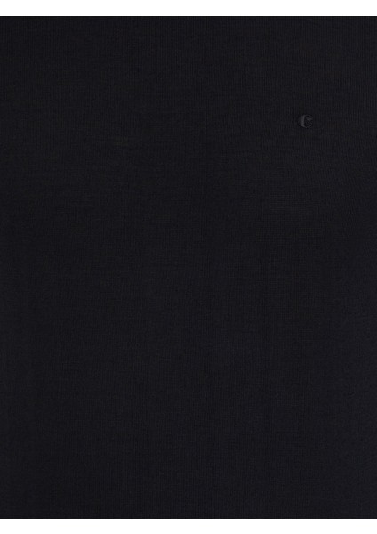 Erkek Siyah Slim Fit Bisiklet Yaka Basic Triko Kazak 50237038-VR046 modelleri