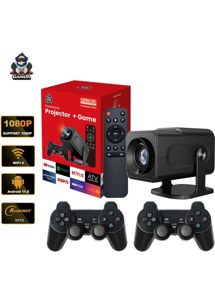 Yüksek Çözünürlüklü Akıllı Projeksiyon, 4k, Wifi6, Bluetooth 5.0, Ev ve Oyun Kullanımı fiyatları