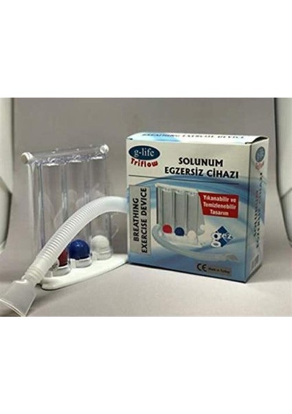 4 Adet Solunum Egzersiz Cihazı Seti, Kullanışlı ve Kolay Taşınabilir Ürünler