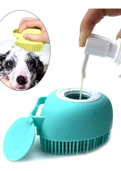 Şampuan Hazneli Duş Temizlik Fırçası Pratik Hızlı Köpürtme fırsatları