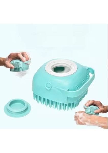 Şampuan Hazneli Duş Temizlik Fırçası Pratik Hızlı Köpürtme indirimleri