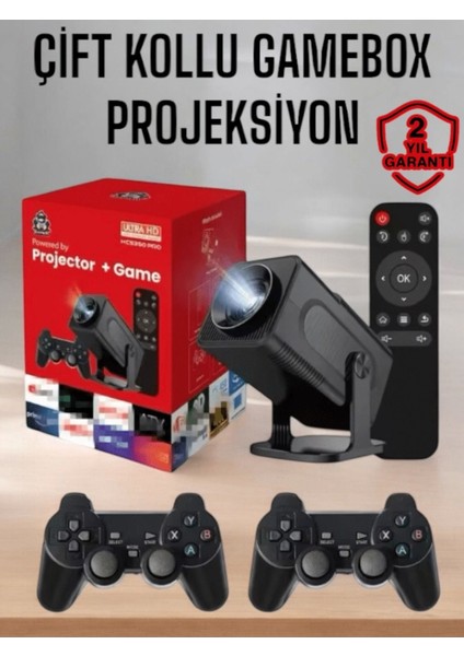 Çift Kollu Renkli Projeksiyon ve Oyun Kutusu ile Eğlenceyi Yükseğe Taşıyın