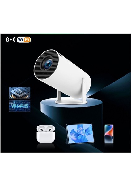 Taşınabilir 1280X720P Sinema Projektörü, Bluetooth, Wi-Fi, Android 11, Ev Eğlencesi modelleri