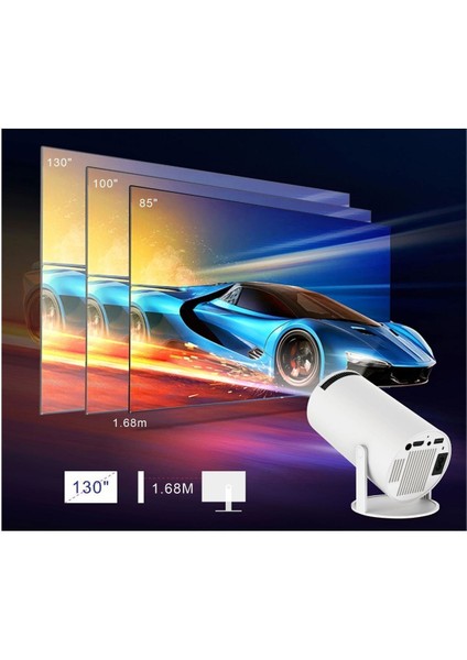 Taşınabilir 1280X720P Sinema Projektörü, Bluetooth, Wi-Fi, Android 11, Ev Eğlencesi fırsatları