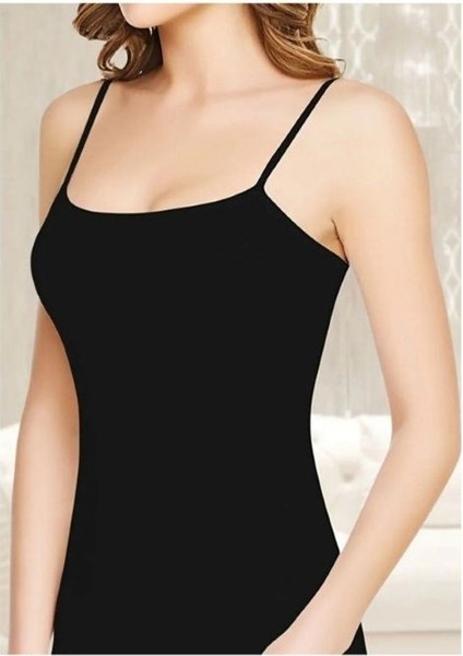 Kit Iç Giyim Tutku 135 5'li Ribana Pamuklu Ince Askılı Kadın Atlet