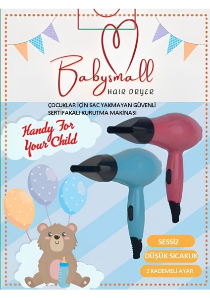 Yerli Üretim Bebek ve Çocuk Saç Kurutma Makinesi, Güvenli ve Hızlı Kurulama