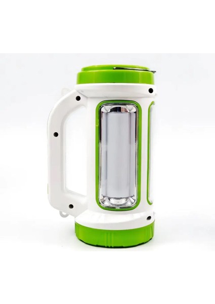 Çok Renkli Solar ve Şarjlı El Feneri 3W Projektör Yeşil fırsatları