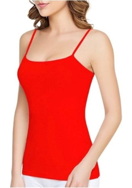 Kit Iç Giyim Tutku 135 5'li Ribana Pamuklu Ince Askılı Kadın Atlet