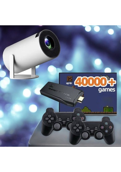 Yılbaşı Özel 4K Projeksiyon ve M8 Pro Tv Uyumlu Ikili Set Beyaz fiyatları