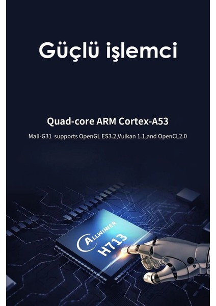 Taşınabilir Android 11 Projektör, Bluetooth, Wifi6, Beyaz, Yüksek Kalite, Eğlence Keyfi fırsatları