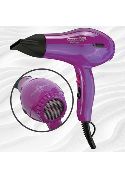 Mor 2400 W Güçlü Fön Makinesi, Şık ve Hızlı Kurulama Için Ideal