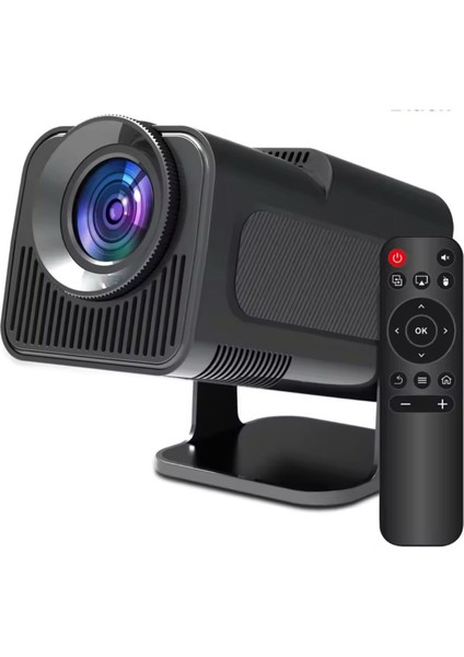 Siyah Taşınabilir 4K Projektör, 1080P, Bluetooth, Android, Ev Sineması Için Ideal fırsatları