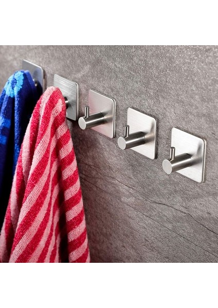 Paslanmaz Çelik Yapışkanlı Banyo Askısı 3'lü Set Bornoz Askısı / Havlu Askısı / Havluluk fiyatları