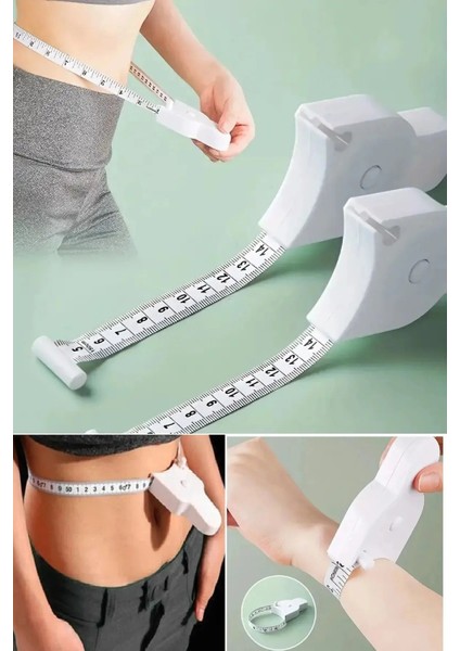 Çok Amaçlı Vücut Ölçüm Cetveli, Bel, Kalça, Göğüs, Bacak Ölçüm Aracı