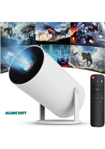 Taşınabilir 300 Lümen Projektör USB ve HDMI Destekli, Parlak Ekran Deneyimi fırsatları