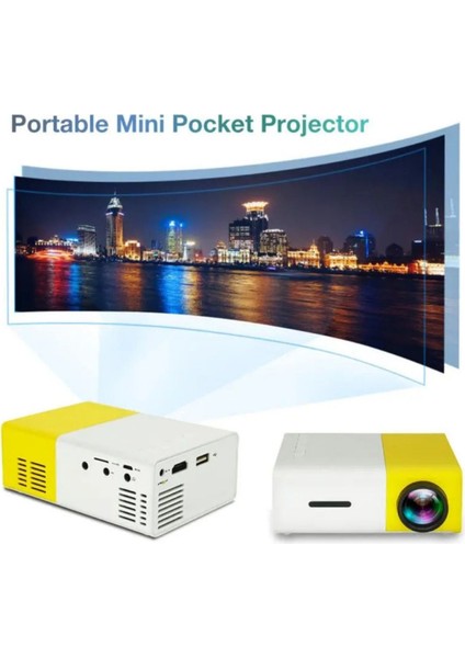 Taşınabilir 1080P LED Projektör, Ev ve Dış Mekan Kullanımı Için Mükemmel Görüntü indirimleri