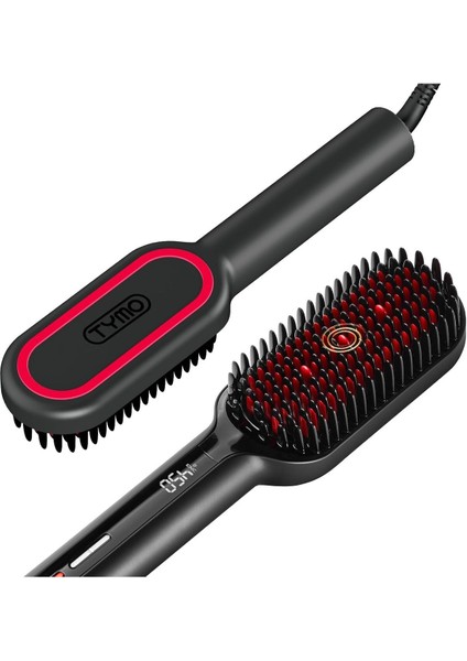 Ionic Plus Saç Düzleştirici Fırça, Kalın ve Kıvırcık Saçlar Için, 16 Isı Ayarı Uyumlu