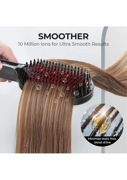 Ionic Plus Saç Düzleştirici Fırça, Kalın ve Kıvırcık Saçlar Için, 16 Isı Ayarı Uyumlu fiyatları