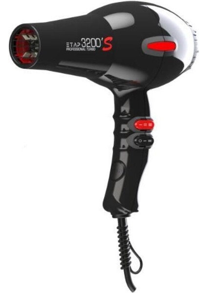 Güçlü 2400 W Profesyonel Saç Kurutma Makinesi, Siyah Renk
