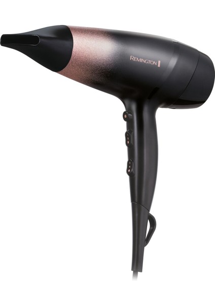 Rose Shimmer Saç Kurutma Makinesi, Siyah, Güçlü ve Şık Tasarım