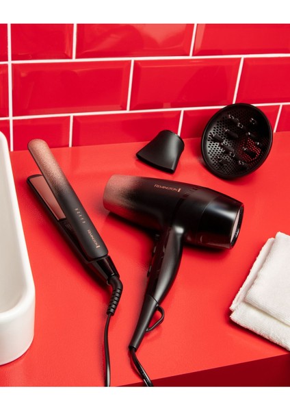 Rose Shimmer Saç Kurutma Makinesi, Siyah, Güçlü ve Şık Tasarım