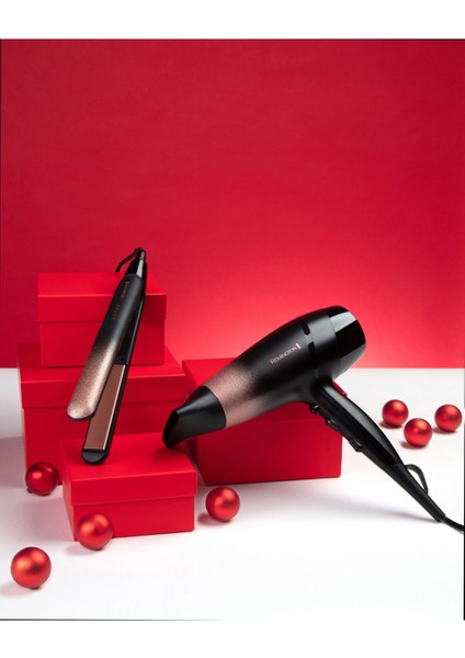 Rose Shimmer Saç Kurutma Makinesi, Siyah, Güçlü ve Şık Tasarım