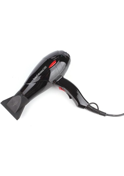 Güçlü 2400W Turbo Saç Kurutma Makinesi, Siyah Renk, Hızlı ve Etkili Kurulama